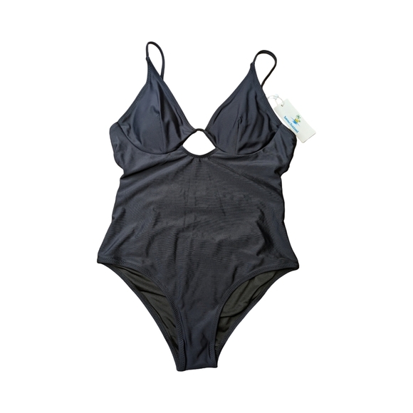 2/$25-NWT Cutout Back & Keyhole Front Black One Piece Size Small Beachsissi - Picture 4 of 10